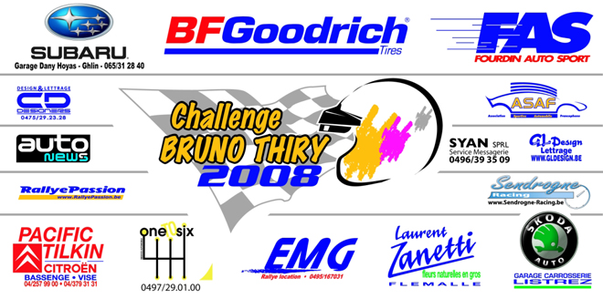 Affiche du challenge Bruno Thiry